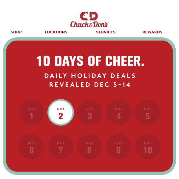Day 2 of 10 Days of Cheer: Give