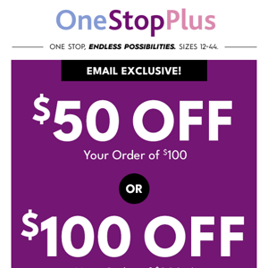 Attn: $50 off $100 ends in 3, 2…