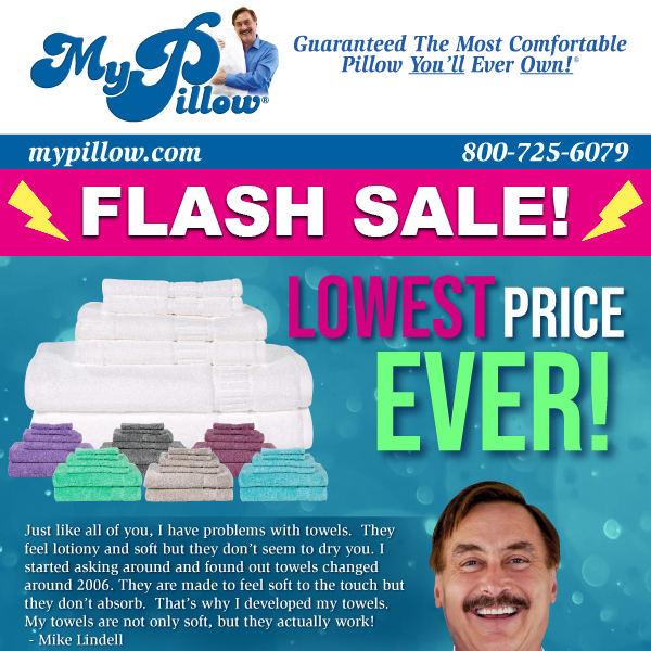 Check out the fall lineup from MyPillow for all your bath gear needs! Towels,  robes, wraps – we've got it all, and you can save up to 80%…