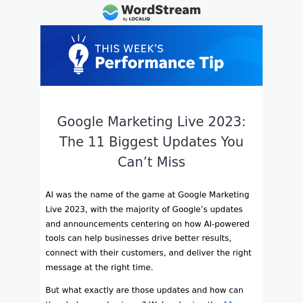 11 Can’t-Miss Updates from Google Marketing Live 2023