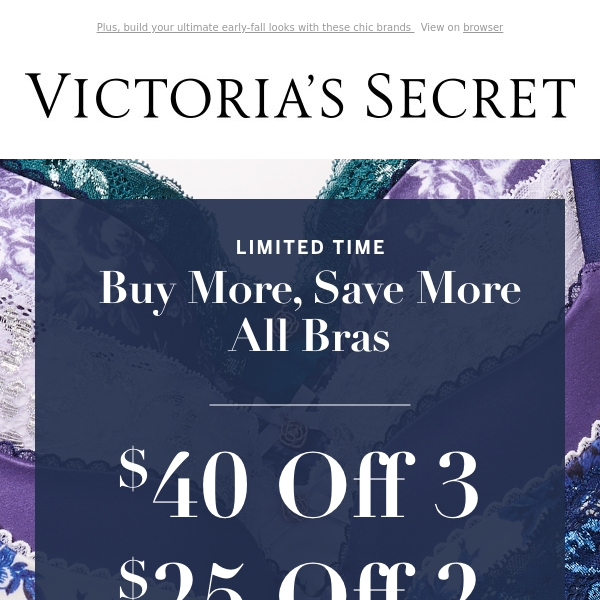 Want $40 Off? Just Shop Bras