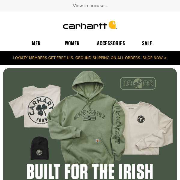 St. Paddy’s Day gear is going fast