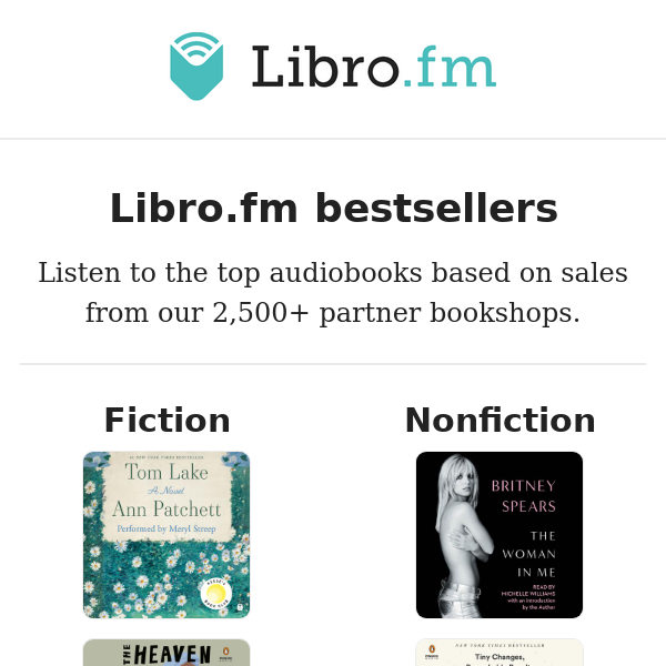February Libro.fm Bestsellers 💗