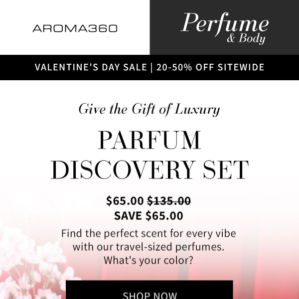 Save 50% On the Parfum Discovery Set