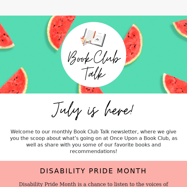 July Book Club Talk 🍉