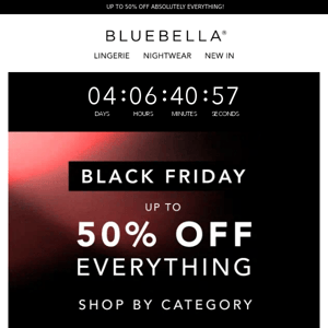 BLACK FRIDAY: Shop by category 🖤 ❤️