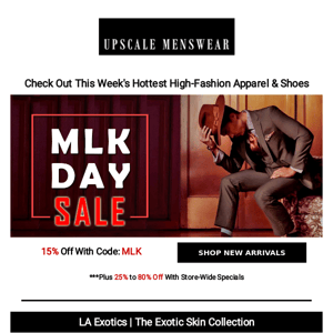 MLK Event | Crocodile Sneakers with Eyes, Kangols, Essential Leather & Cashmere Coats