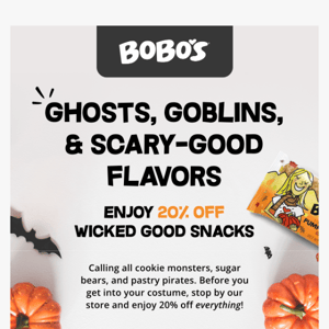 Spooktacular Savings Ahead: 20% OFF