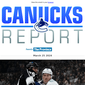 Canucks Game Day: Pulling plug on Kings' power is proper playoff prep