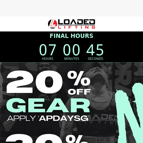 LAST CHANCE ⏰ Our AfterPay Day Sale ends TONIGHT