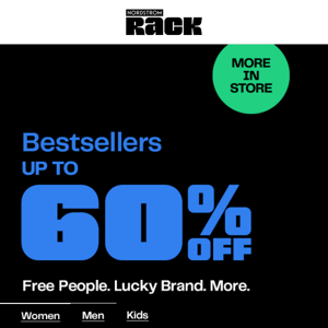 Bestsellers up to 60% off