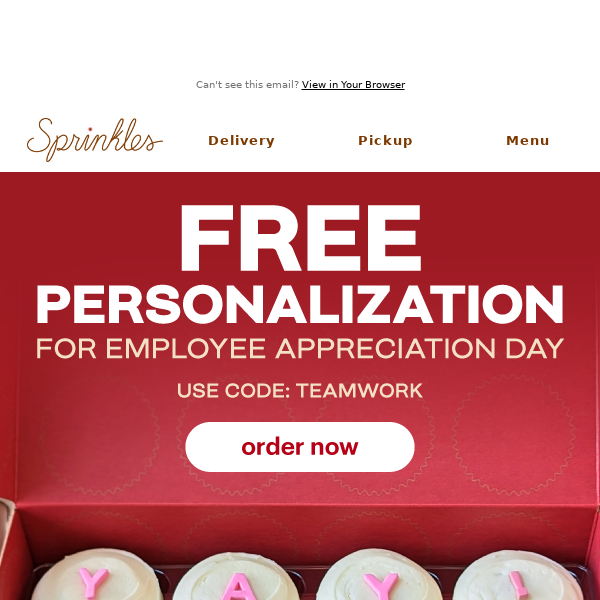Get FREE personalization for Employee Appreciation Day!