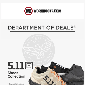 DOD: up to $60 OFF 5.11 SHOES 💥