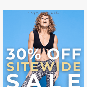 LAST CHANCE! 30% OFF SITEWIDE 🎉