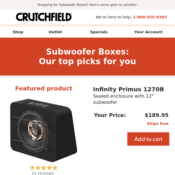 Subwoofer Boxes: Our top picks
