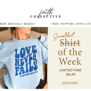 Last Chance! Get the Sweatshirt of the Week 🚨