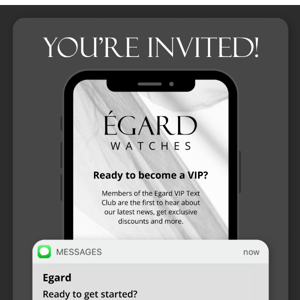 Hey Egard Watches, you’re invited!