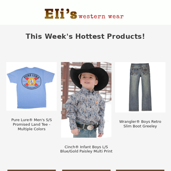 Eli's Western Wear - Latest Emails, Sales & Deals