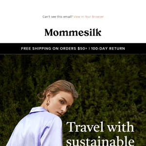 Going out with sustainable silk