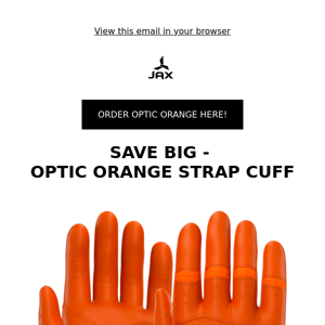 HUGE SAVINGS: 20% OFF ALL OPTIC ORANGE STRAP CUFF