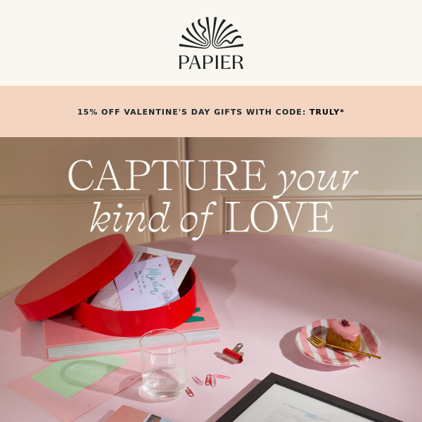 Love alert: 15% off photo gifts 💘