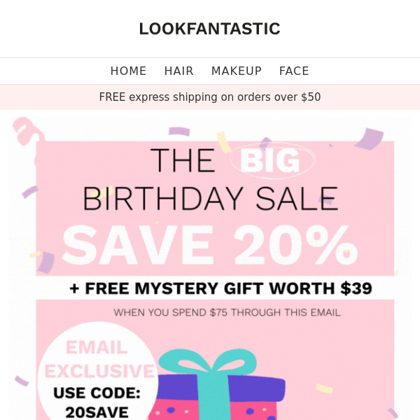 FREEBIE ALERT! Your FREE mystery Birthday gift worth $39🎁