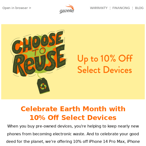 🌳Savings to feel good about! 🌻🌍 10% off Earth-friendly devices