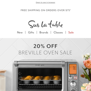 Get it while it's 🔥! Breville ovens now 20% off.