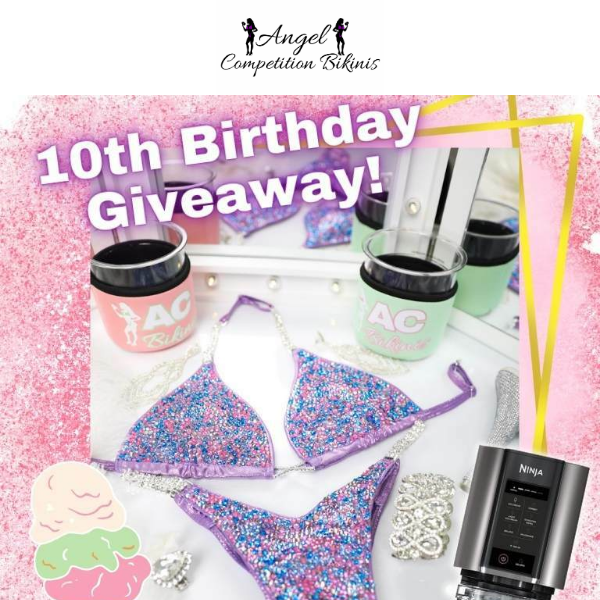 🎉👙🍰Our 10th bday celebration starts now! Enter to win a Ninja CREAMi