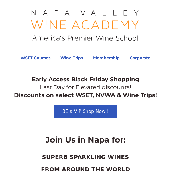 Early Access to Black Friday WSET Ends Today! Enjoy a Masterclass with Peter Marks, MW...