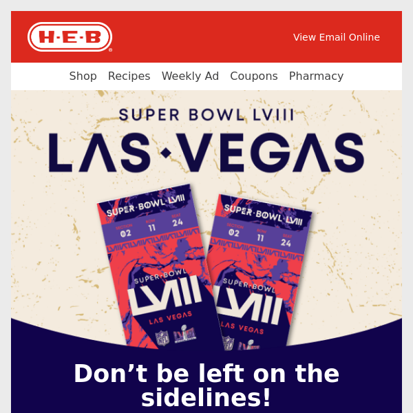 It’s game on! You could win a trip to Super Bowl LVIII in Las Vegas