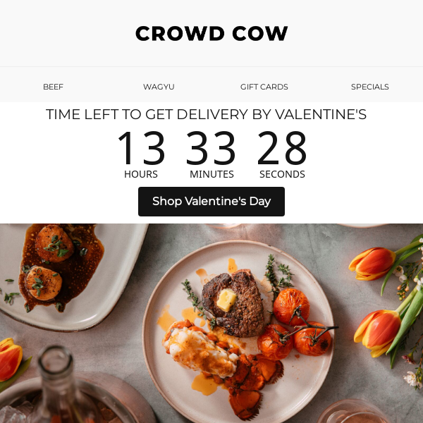 Final Hours: Order for Valentine's Day! ⏰
