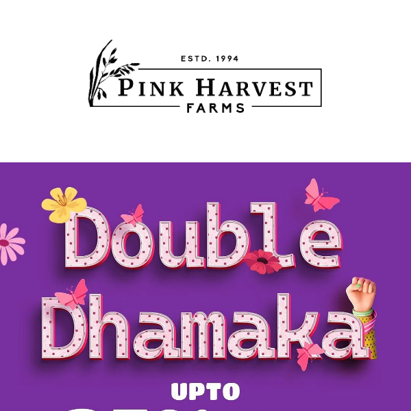 🌈 Double Dhamaka - upto 25% OFF 🌈