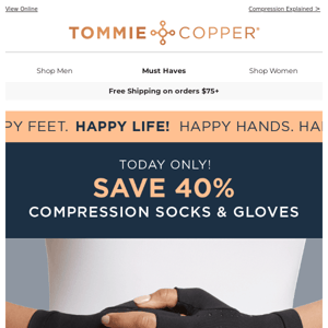 Save 40% on Gloves & Socks!