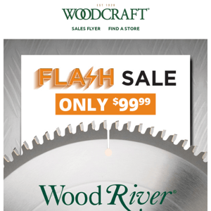 Today's Flash Deal—WoodRiver® Miter Saw Blade Only $99.99