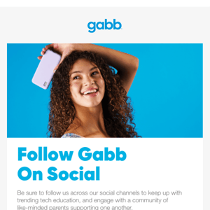 Follow Gabb Across Social Media