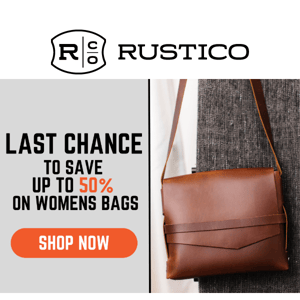 Last call: Up to 50% off womens bags!