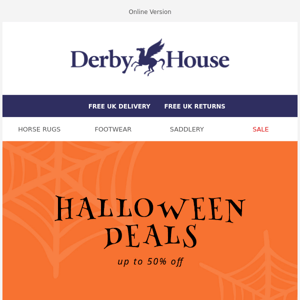 Spooky Deals 👻 Up to 50% off!