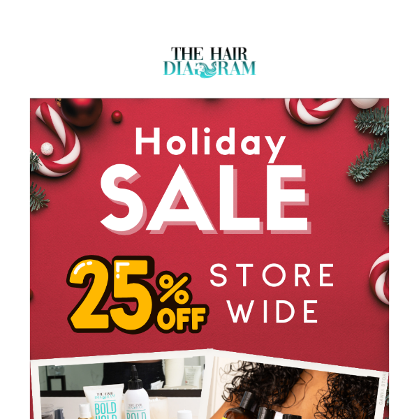 25% off Holiday Sale on All Bold Hold & Ashley Marie Collection Products!