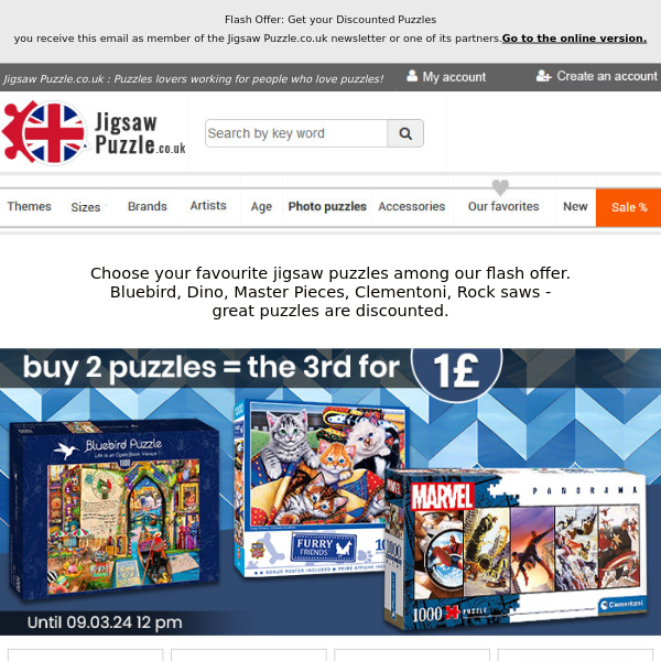 Flash Offer: Get your Discounted Puzzles