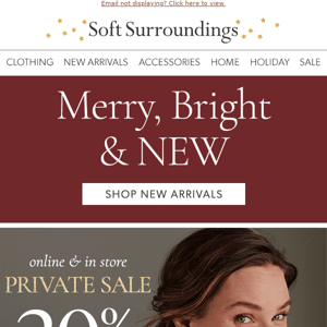 Merry, Bright, New & On Sale!