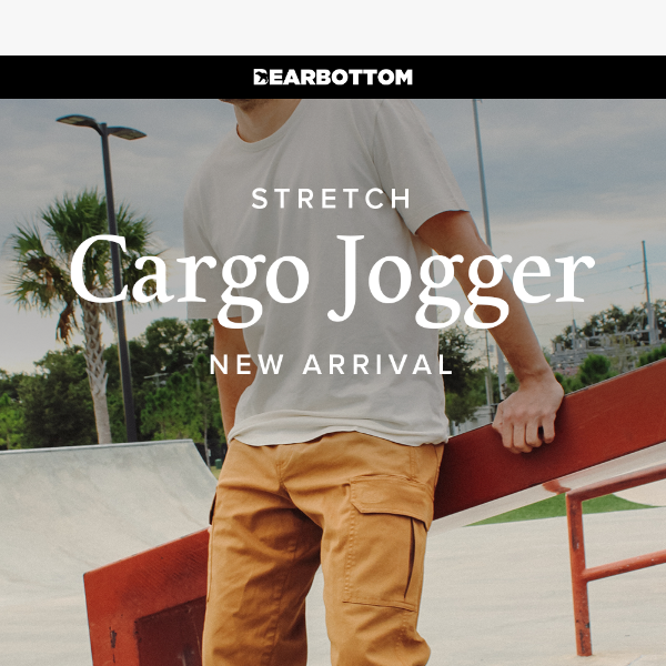 NEW ARRIVAL: Stretch Cargo Jogger
