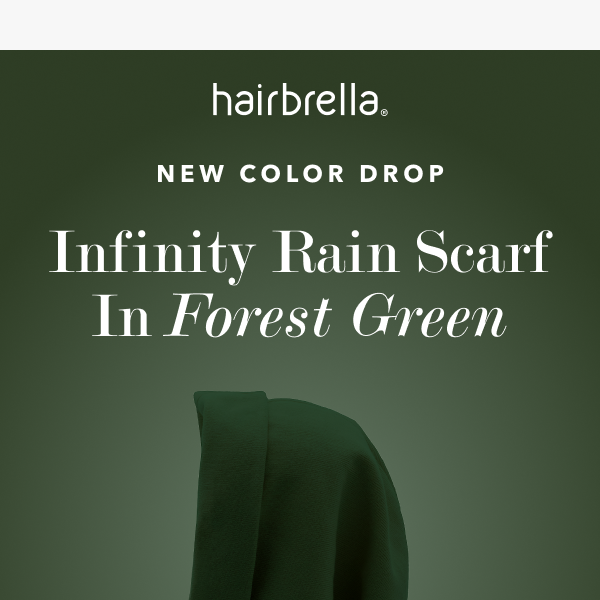 New Color Drop: Infinity Scarf in Forest Green 💚