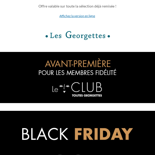 [Black Friday]  -20% supplémentaires sur toute la sélection !