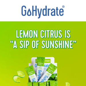 Lemon Citrus is a "Sip of Sunshine" ☀️