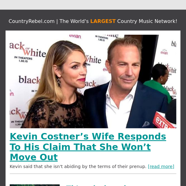 Kevin Costner’s Wife Responds To His Claim That She Won’t Move Out