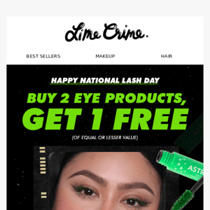 STARTS TODAY! Buy any 2 eye products, get 1 FREE! 👀