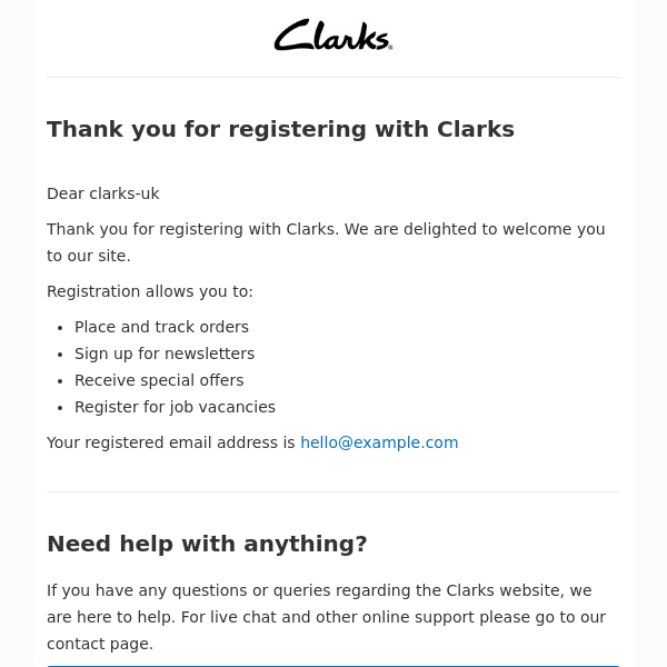 Clarks UK Emails, Sales & Deals - Page 1