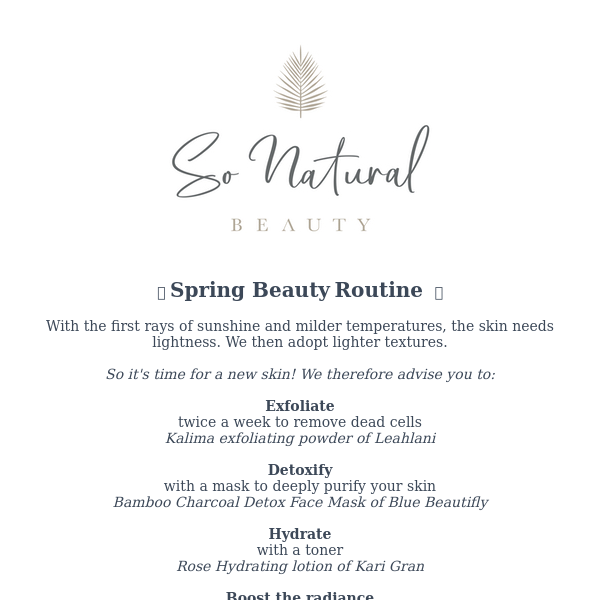 Spring beauty routine
