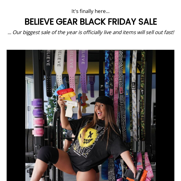 🖤 Believe Gear: Up to 70% OFF